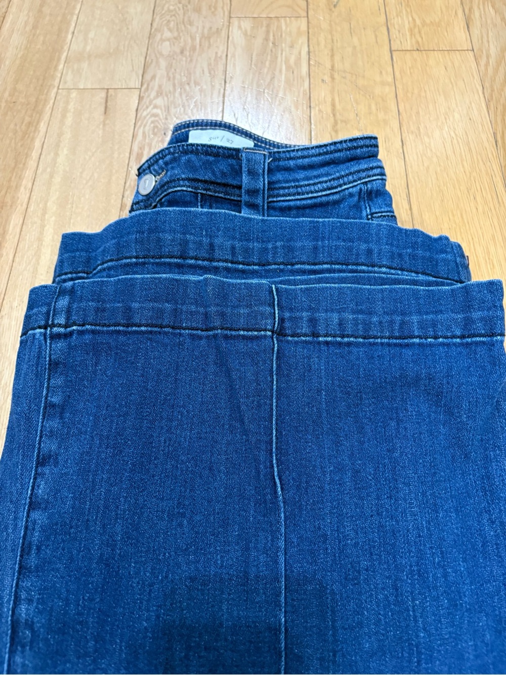 Pilcro Anthropologie Pocket High-Rise Flare Jeans 27 Zipper Retro Vintage Boho - Picture 4 of 12
